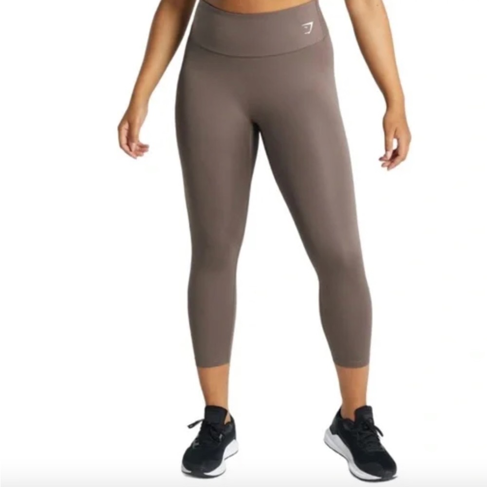 BRAND NEW GYMSHARK Training 7/8 Leggings Brown - Size M